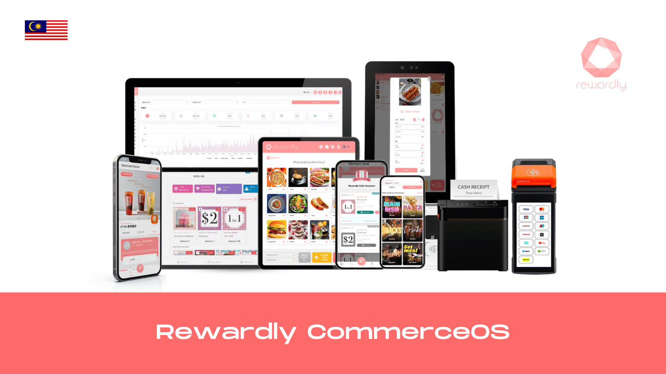 Rewardly CommerceOS POS and digital ordering ecosystem for Malaysian SMEs