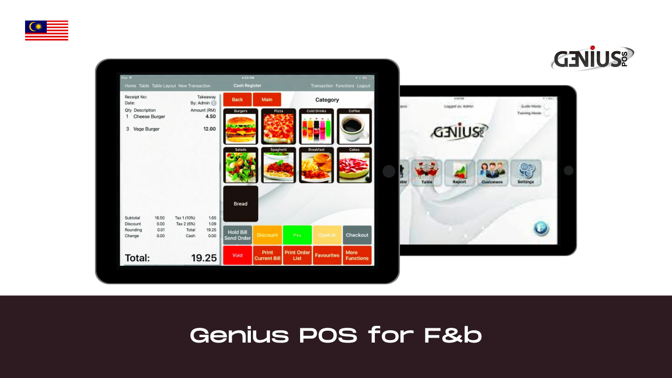 Genius restaurant POS for Malaysian F&B SMEs