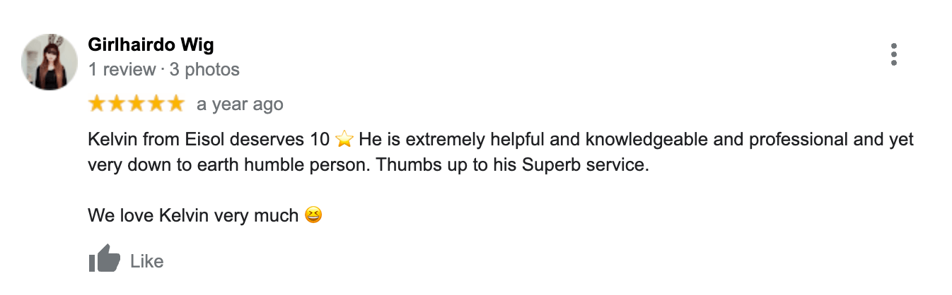 Customer review captured in the original EISOL article