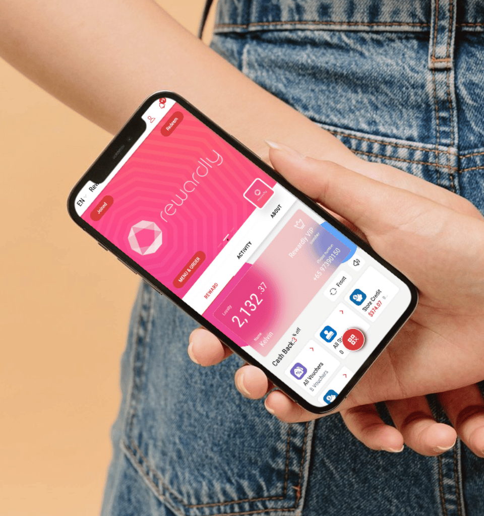 Rewardly LoyaltyOS membership and rewards experience on a mobile phone